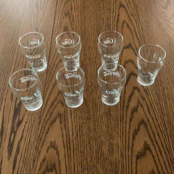Vintage 1970s Coca Cola 6oz Fountain Drink and More Glasses - Picture 5 of 10